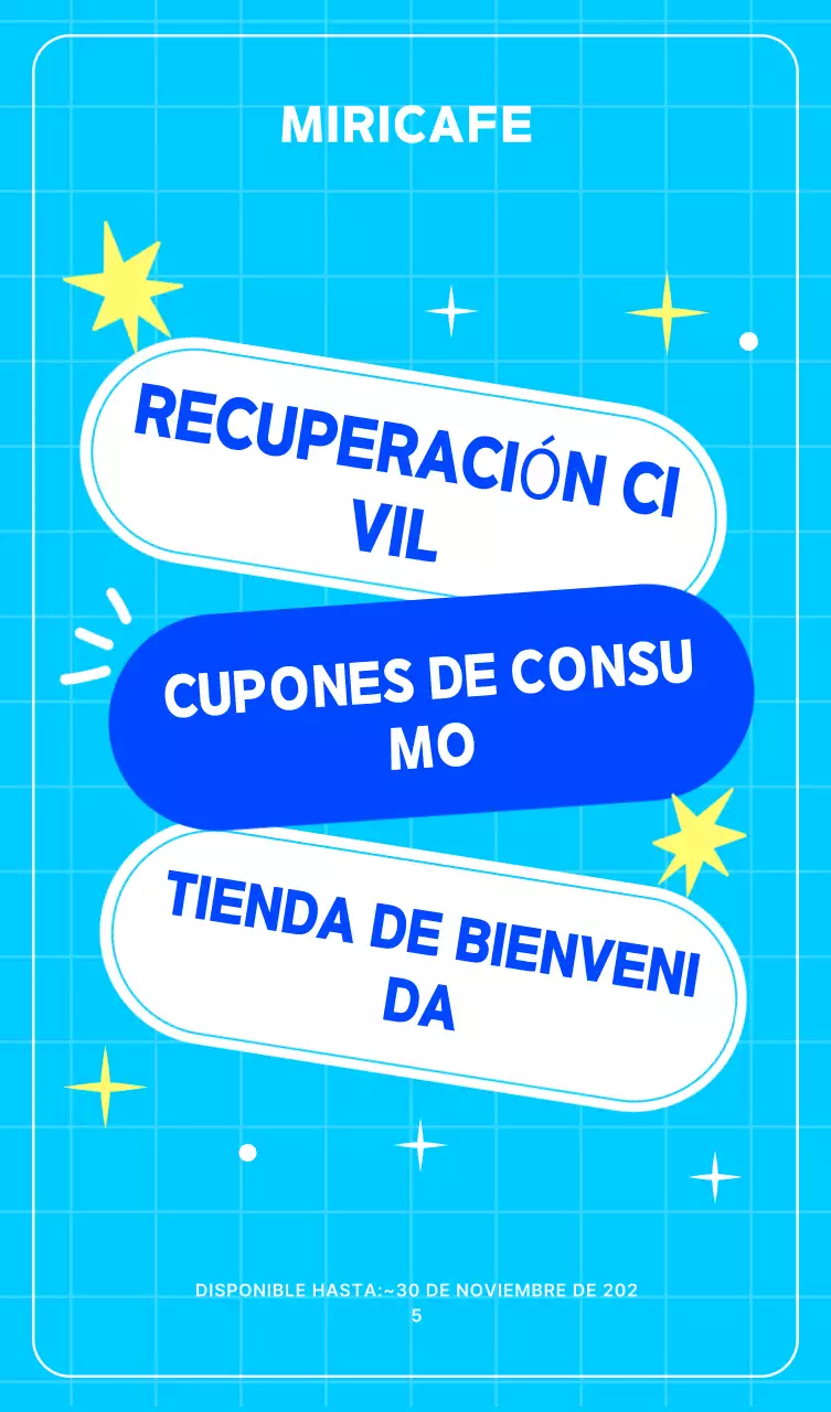 Cupón de consumo de Sky Blue Pop