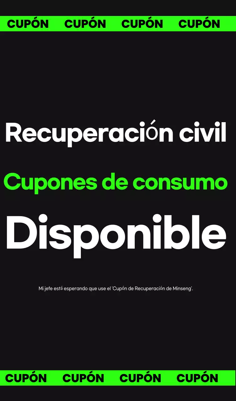 Cupón de consumidor Green Modern