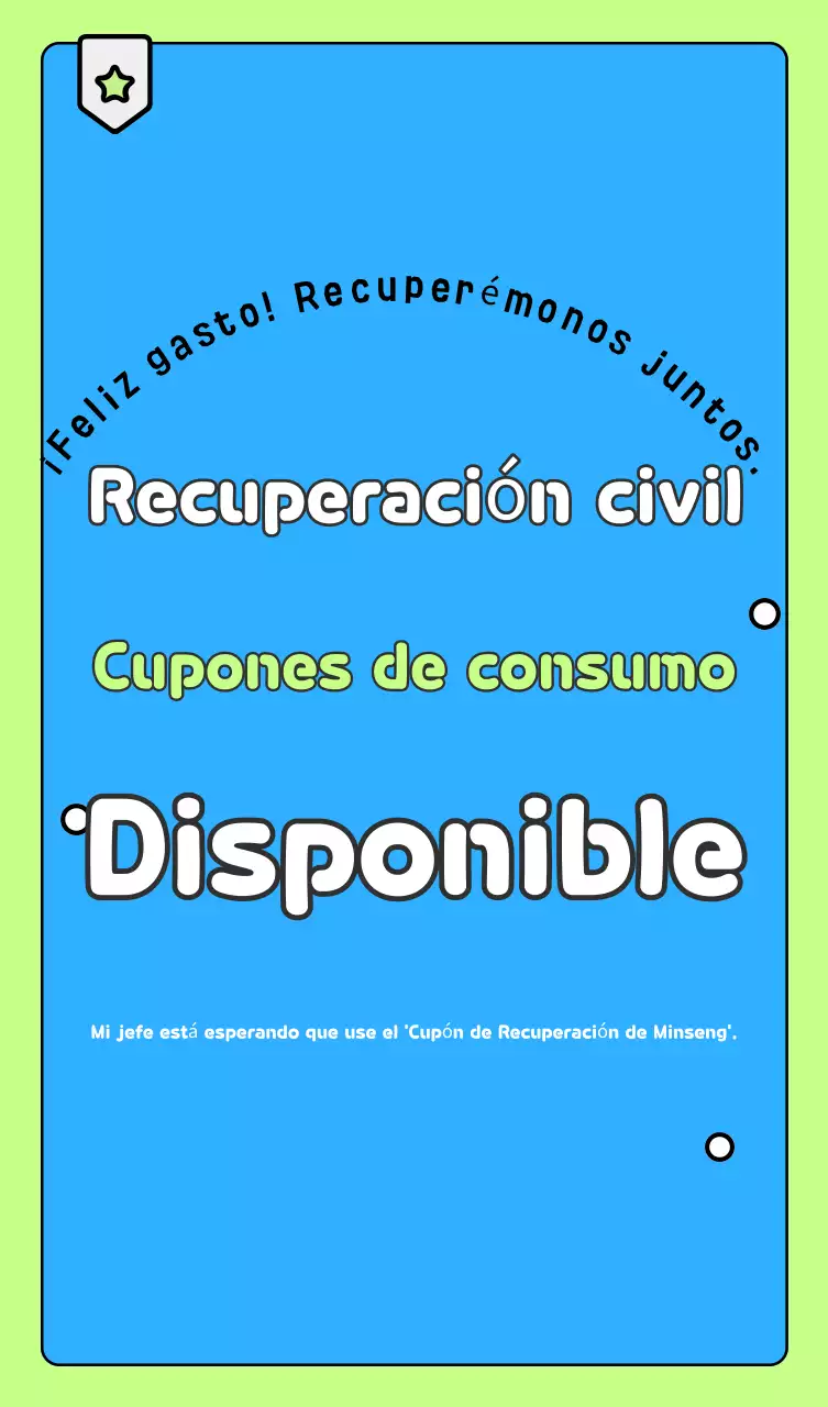 Guía de cupones de consumo Sky Blue Simple