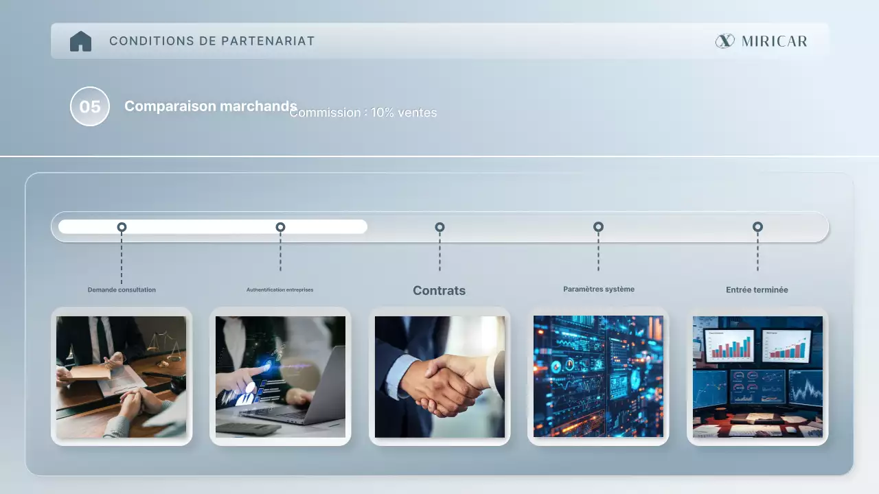 Proposition d'une plateforme de maintenance professionnelle argentée et élégante