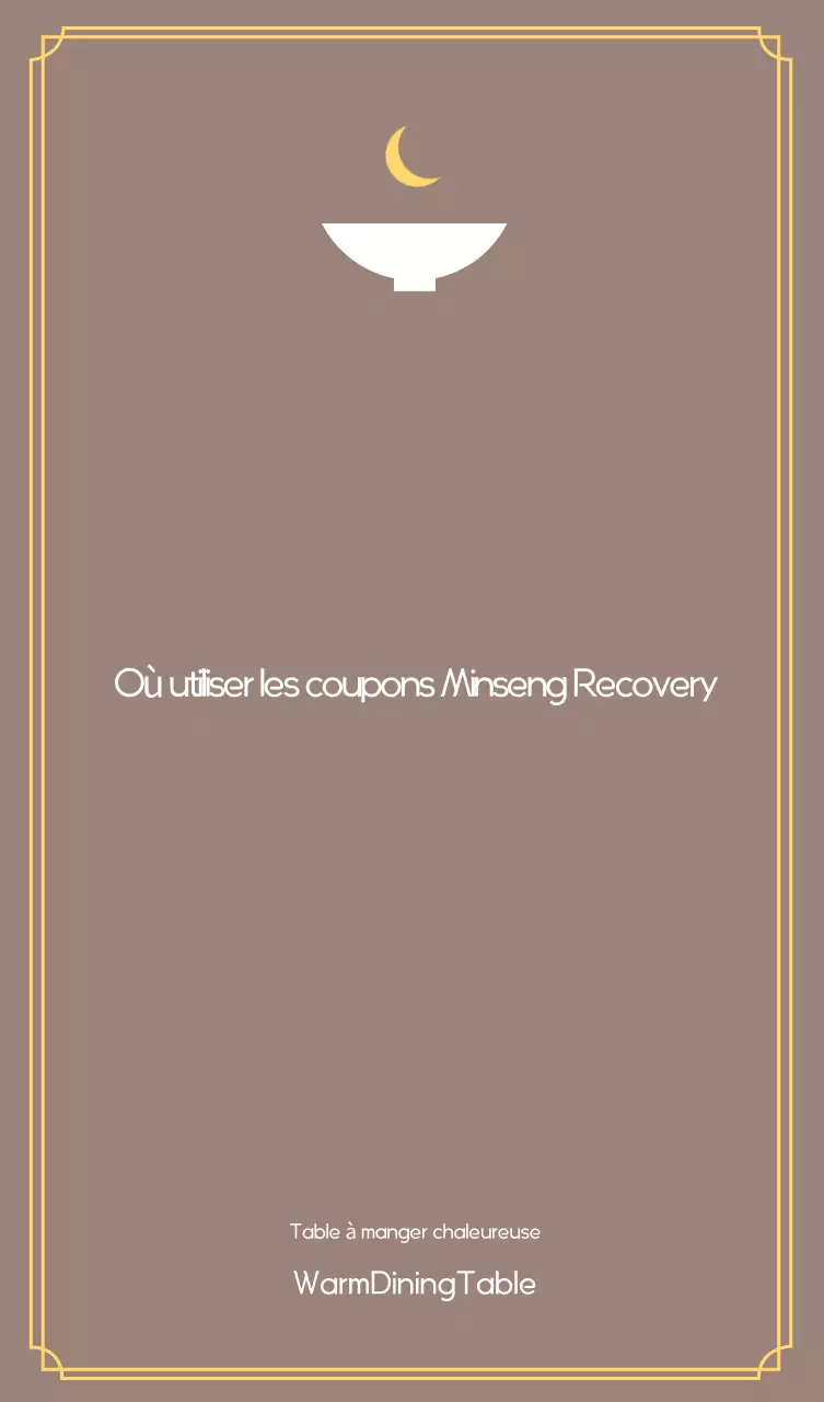 Coupon de consommation simple marron