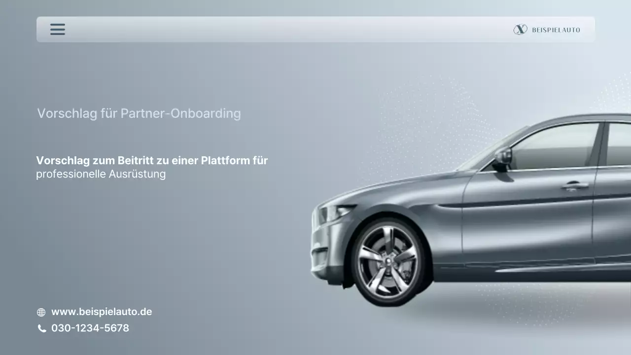 Vorschlag für eine stilvolle silberne professionelle Wartungsplattform