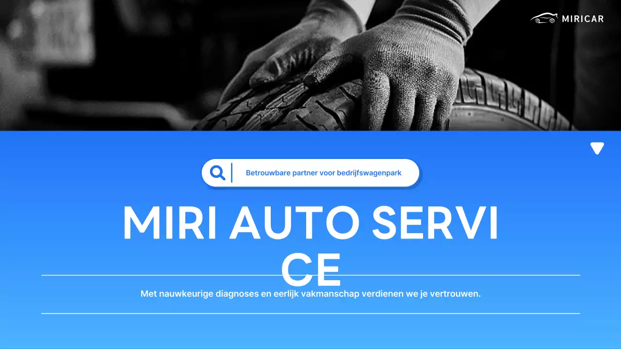 Voorstel voor een partnerschap met Blue Modern Auto Repair Business