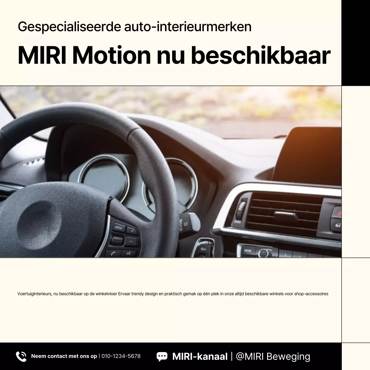 Beige moderne autowinkel