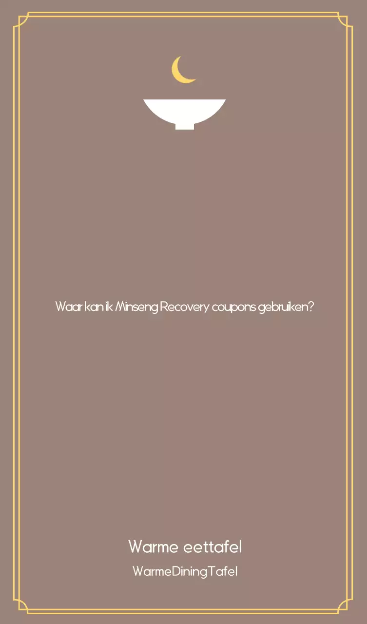 Bruine Eenvoudige Consumptie Coupon