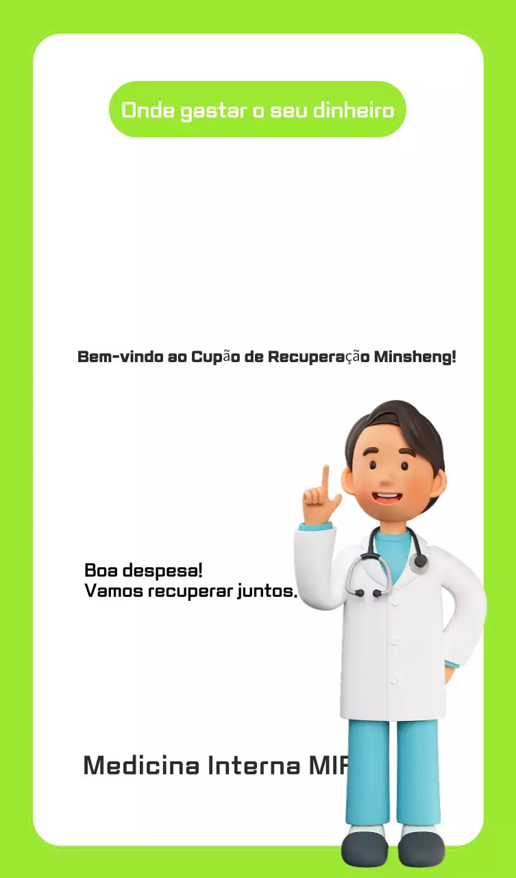 Promoção de Cupom de Consumo Simples Verde