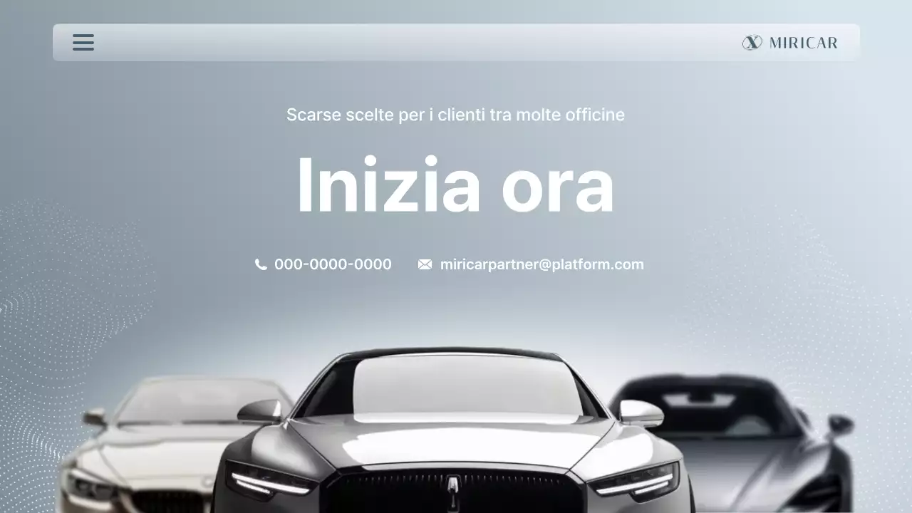 Proposta per una piattaforma di manutenzione professionale in argento elegante