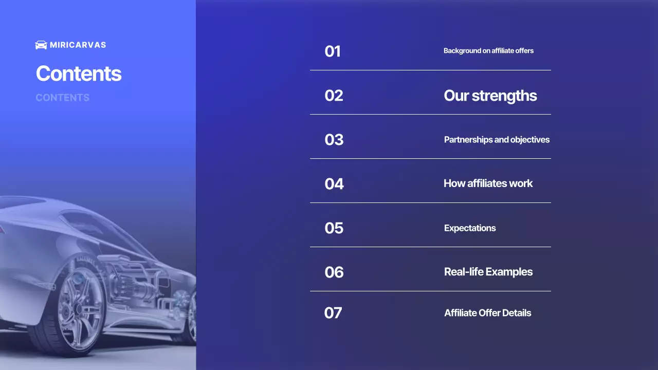 Iklan Mobil Modern Biru