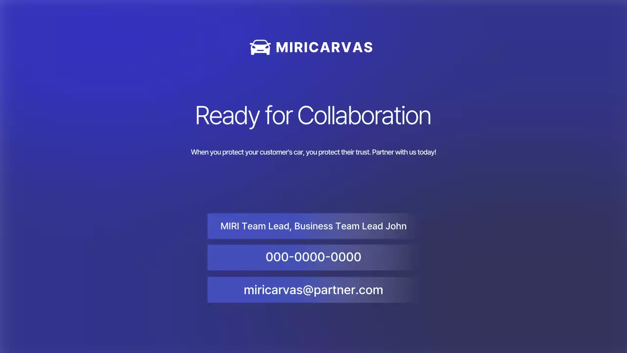 Iklan Mobil Modern Biru