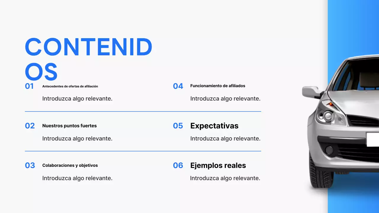 Propuesta de asociación empresarial de reparación de automóviles Blue Modern