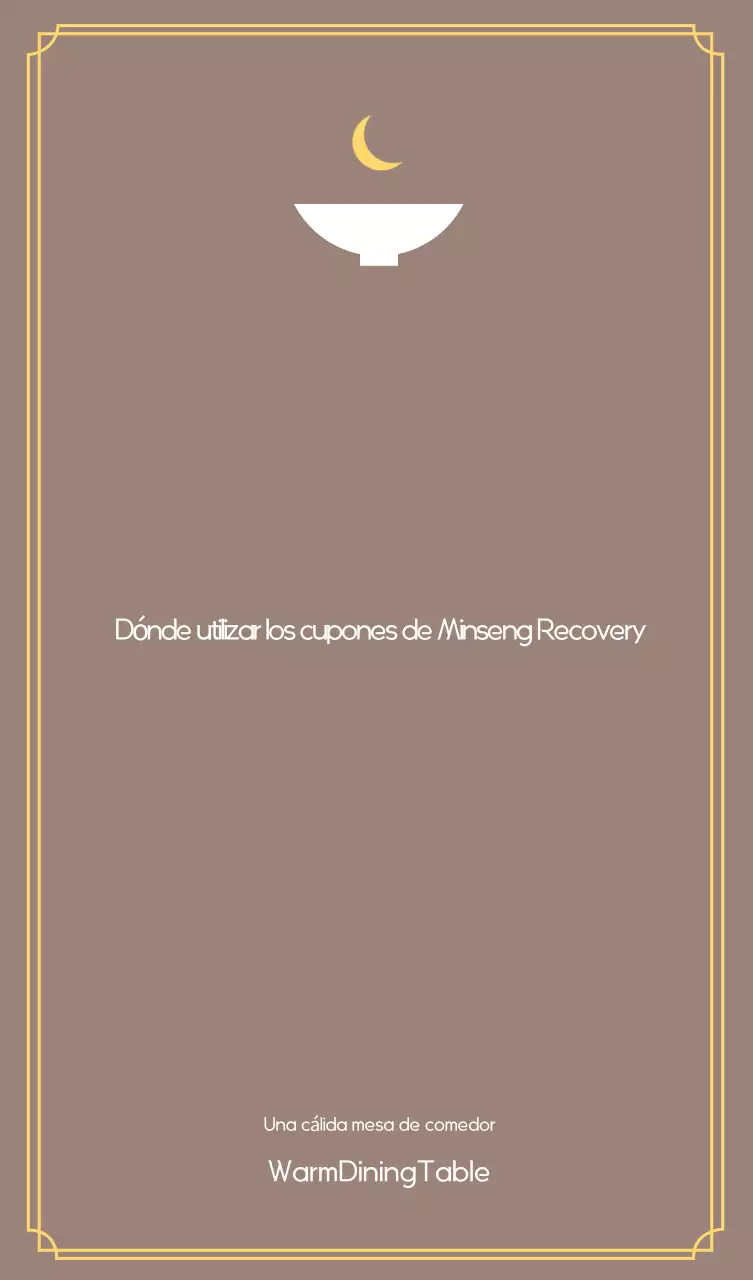 Cupón de Consumo Simple Marrón