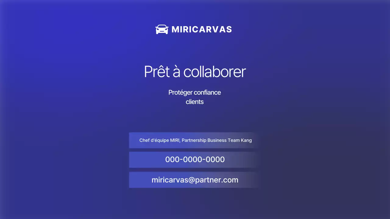 Publicité pour une voiture bleue moderne