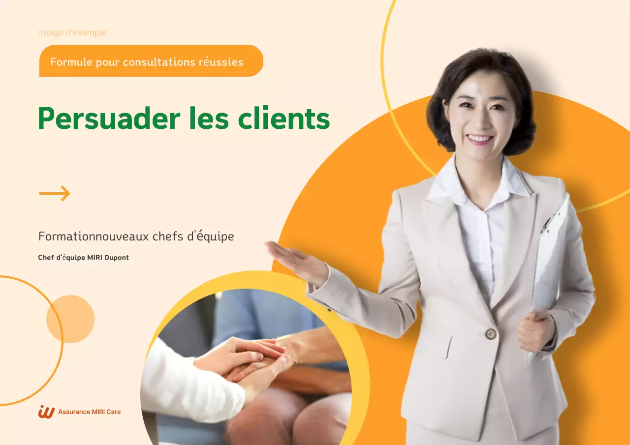 Matériel de formation en conseil moderne Orange