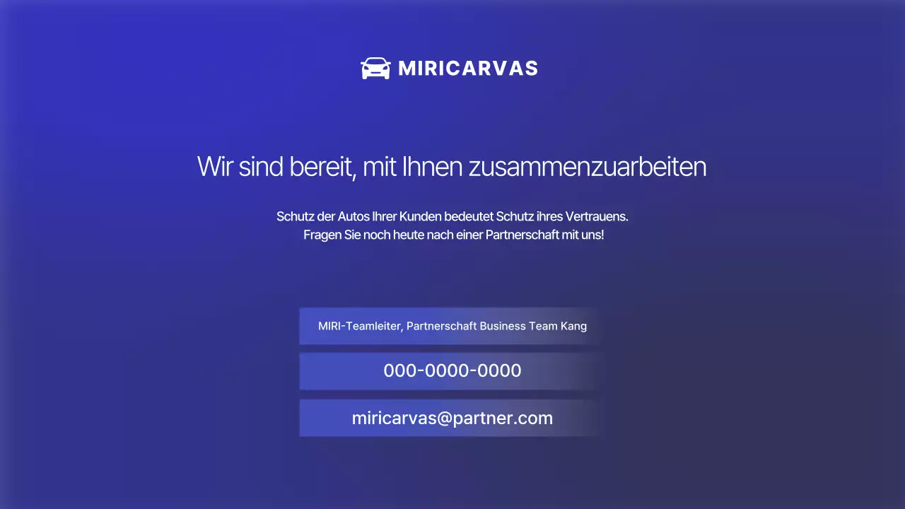 Blaue moderne Autowerbung