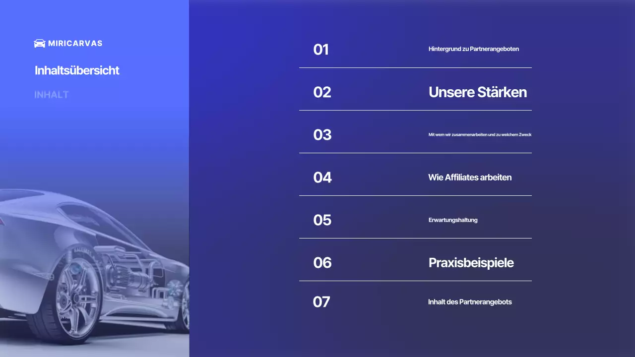 Blaue moderne Autowerbung