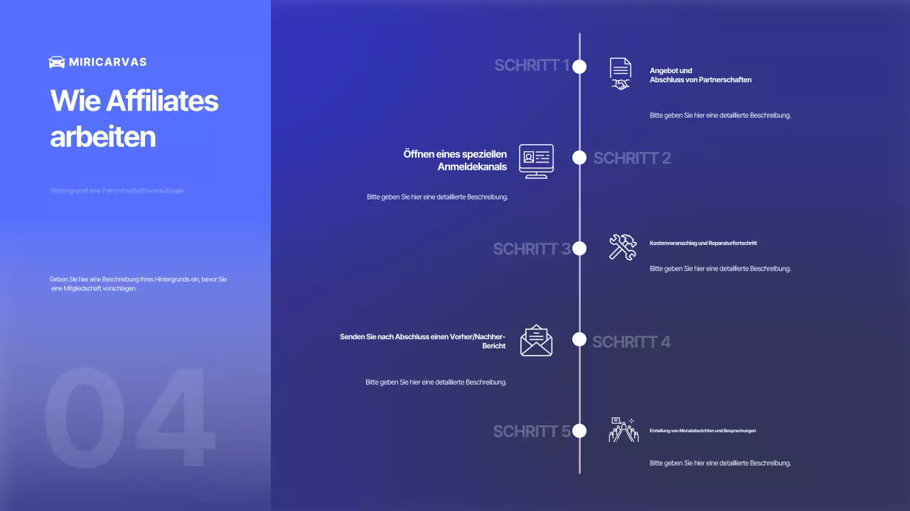 Blaue moderne Autowerbung