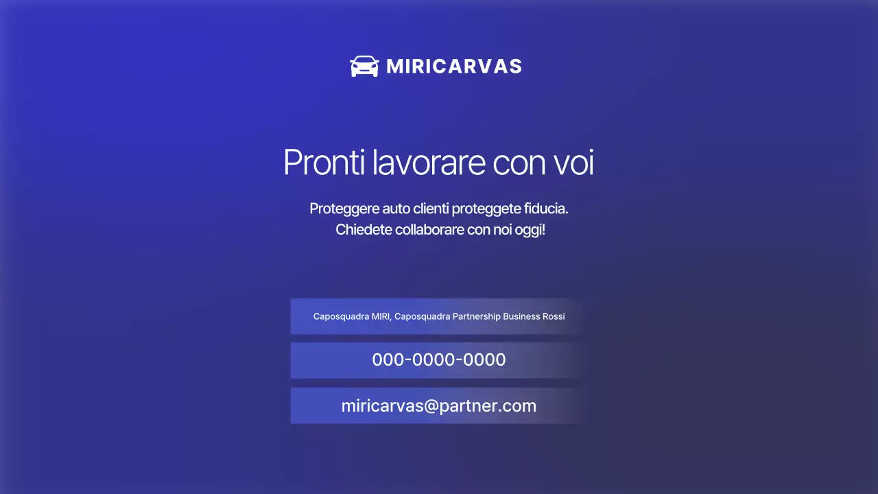 Pubblicità di auto moderna blu