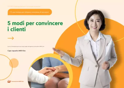 Materiali di formazione per la consulenza moderna arancione