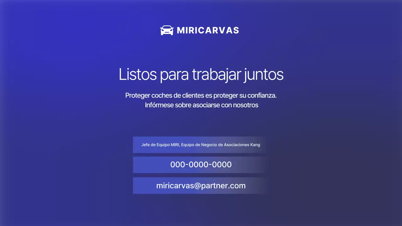 Anuncio de coche moderno azul