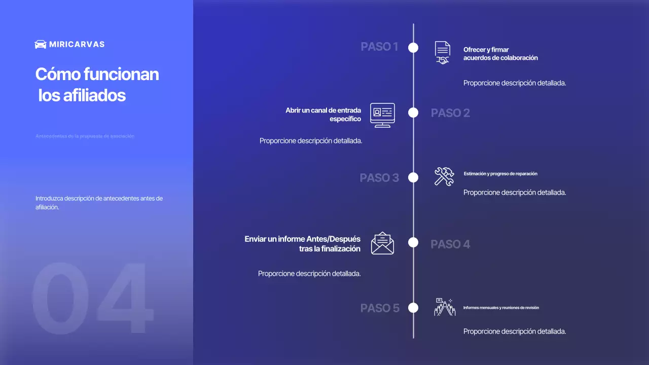 Anuncio de coche moderno azul