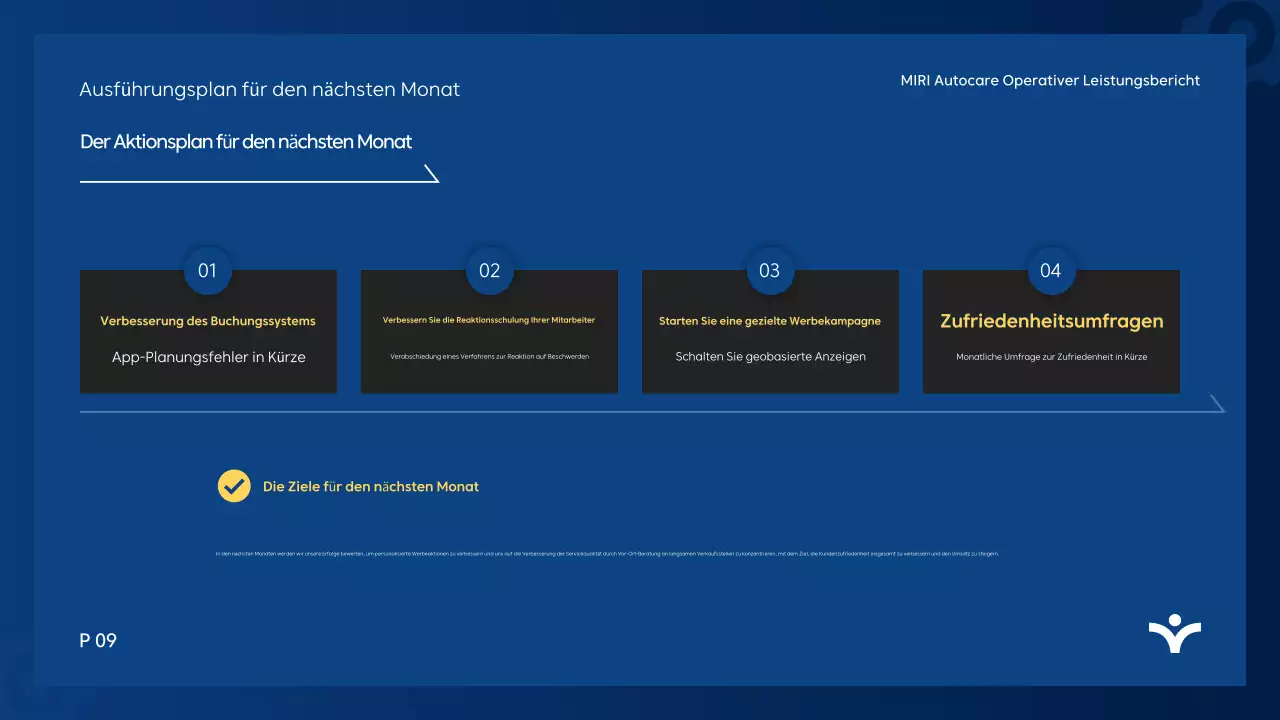 Blue Modern-Analysebericht