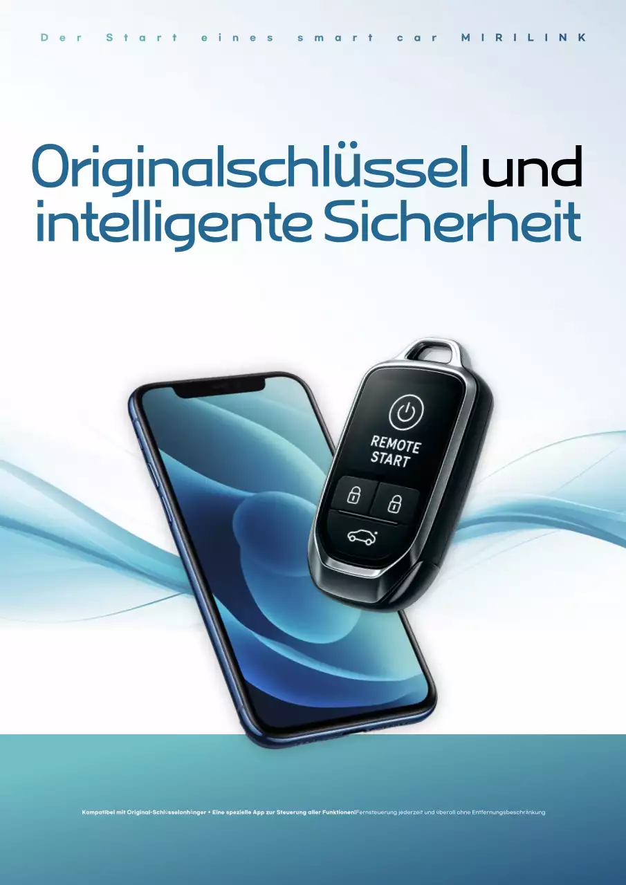 Blaue moderne Sicherheitswerbung