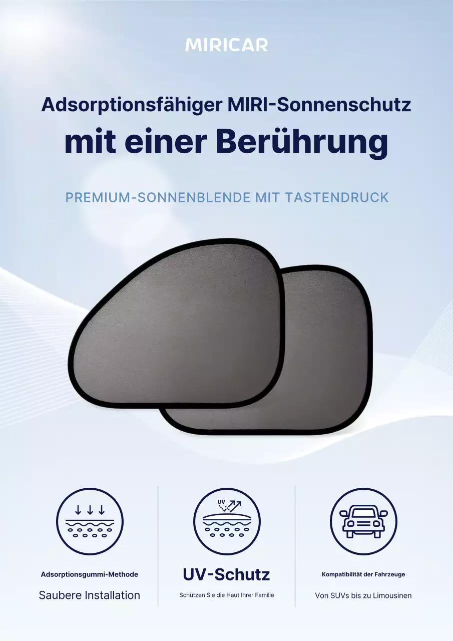 Himmelblaue moderne Autowerbung