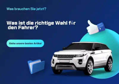 Blaue moderne Autowerbung