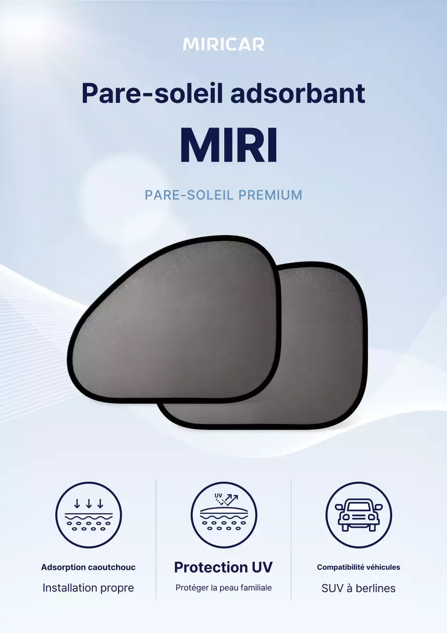 Publicité pour une voiture moderne bleu ciel