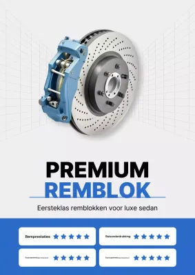 Promotie van grijze moderne autoproducten