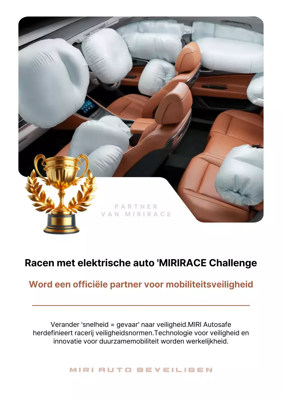 Grijze moderne veiligheidsadvertentie