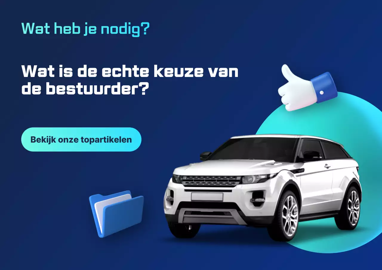 Blauwe moderne auto-advertentie
