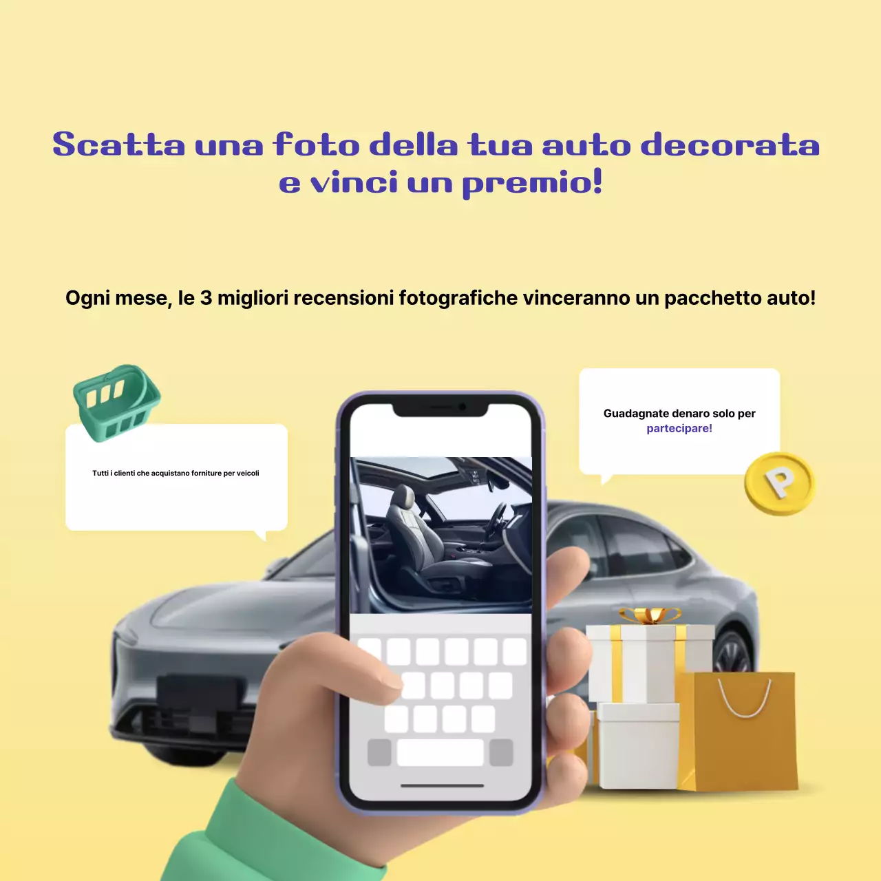 Evento auto moderne beige