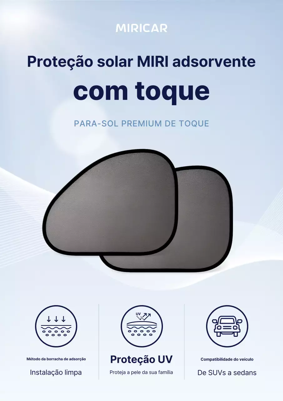 Propaganda de carro moderno azul-celeste