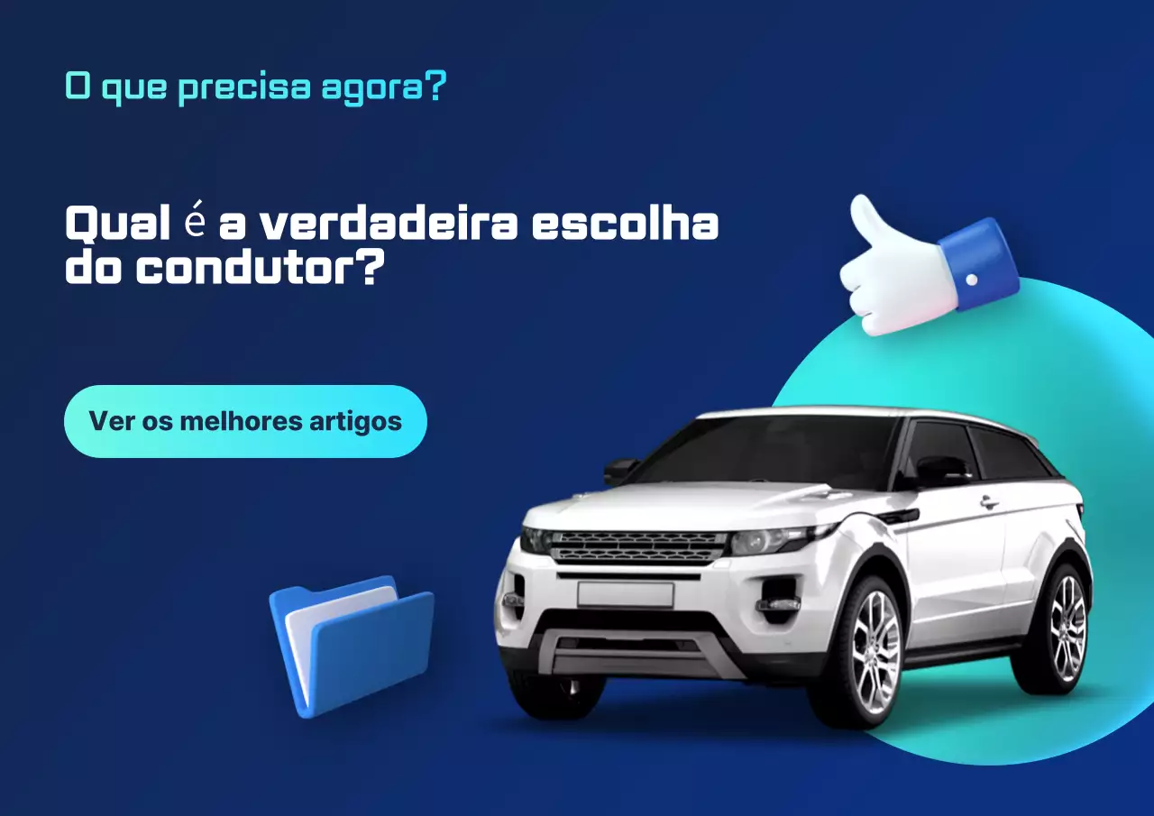 Anúncio de carro moderno azul