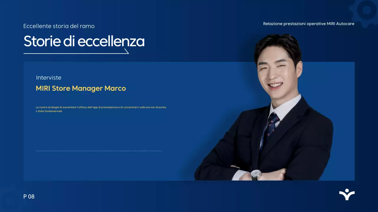 Rapporto di analisi Blue Modern