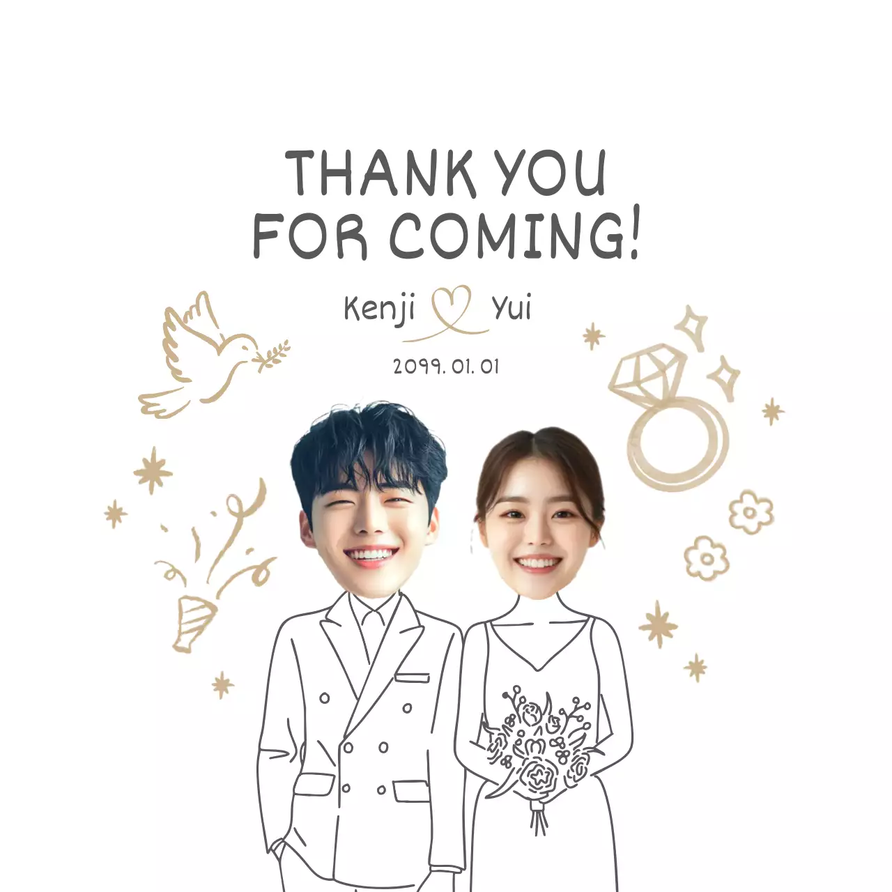 白黒 シンプル 結婚式 カード お祝い結婚式引出物