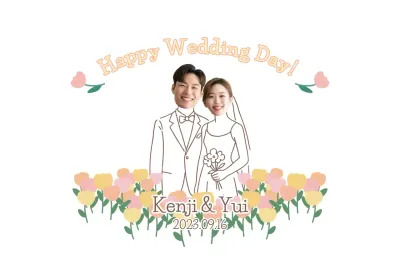 カラフル かわいい 招待状 お祝い結婚式引出物