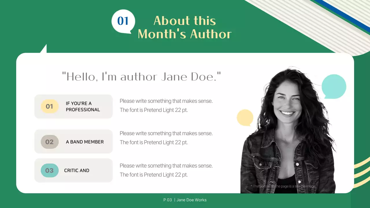 Green Modern Book Event Schedule Presentation