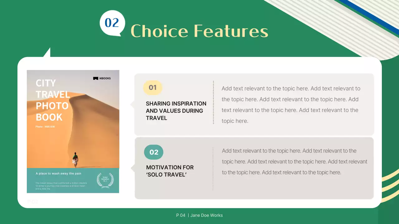Green Modern Book Event Schedule Presentation