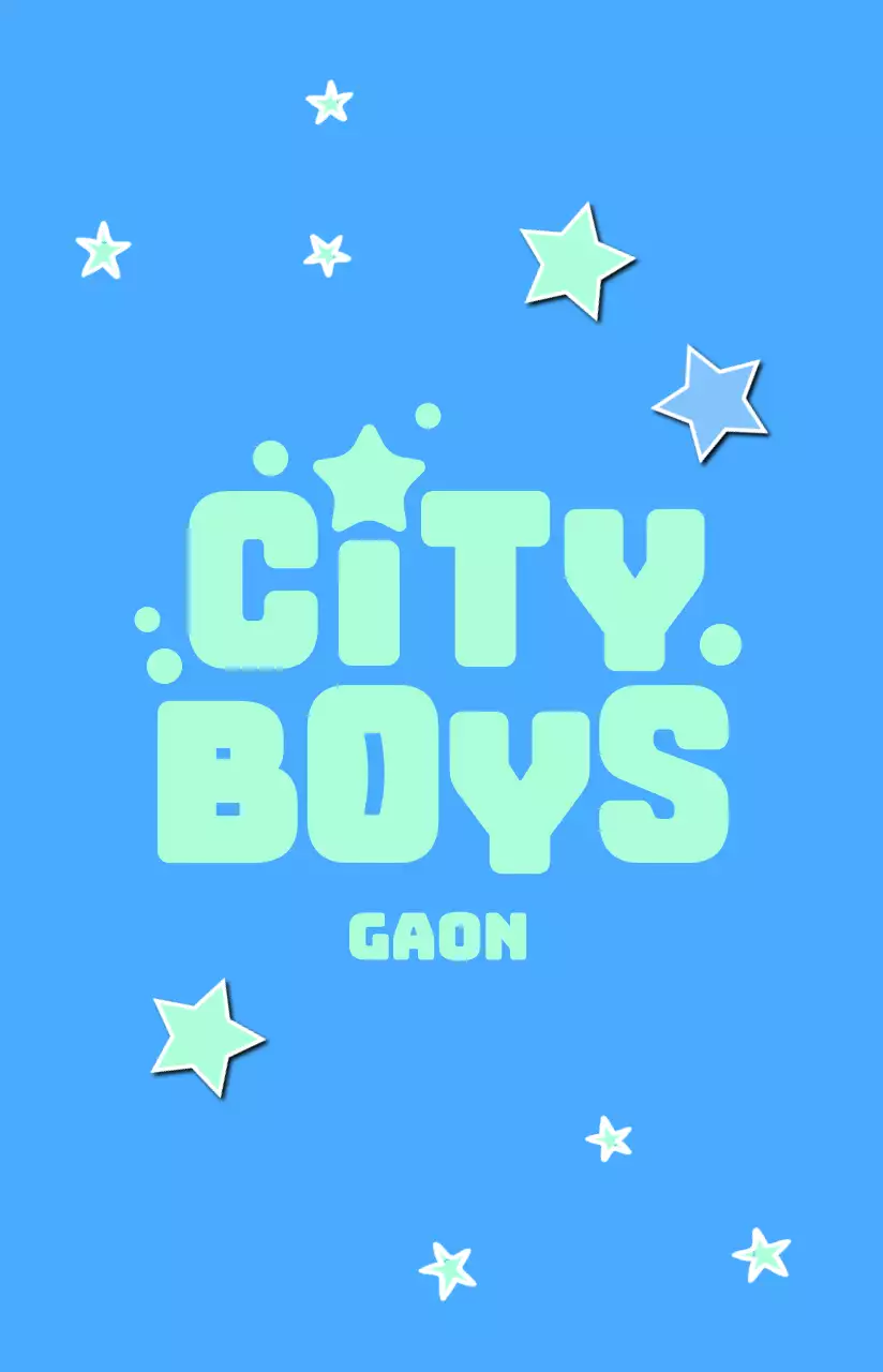 파랑 아기자기한 아이돌 포토카드