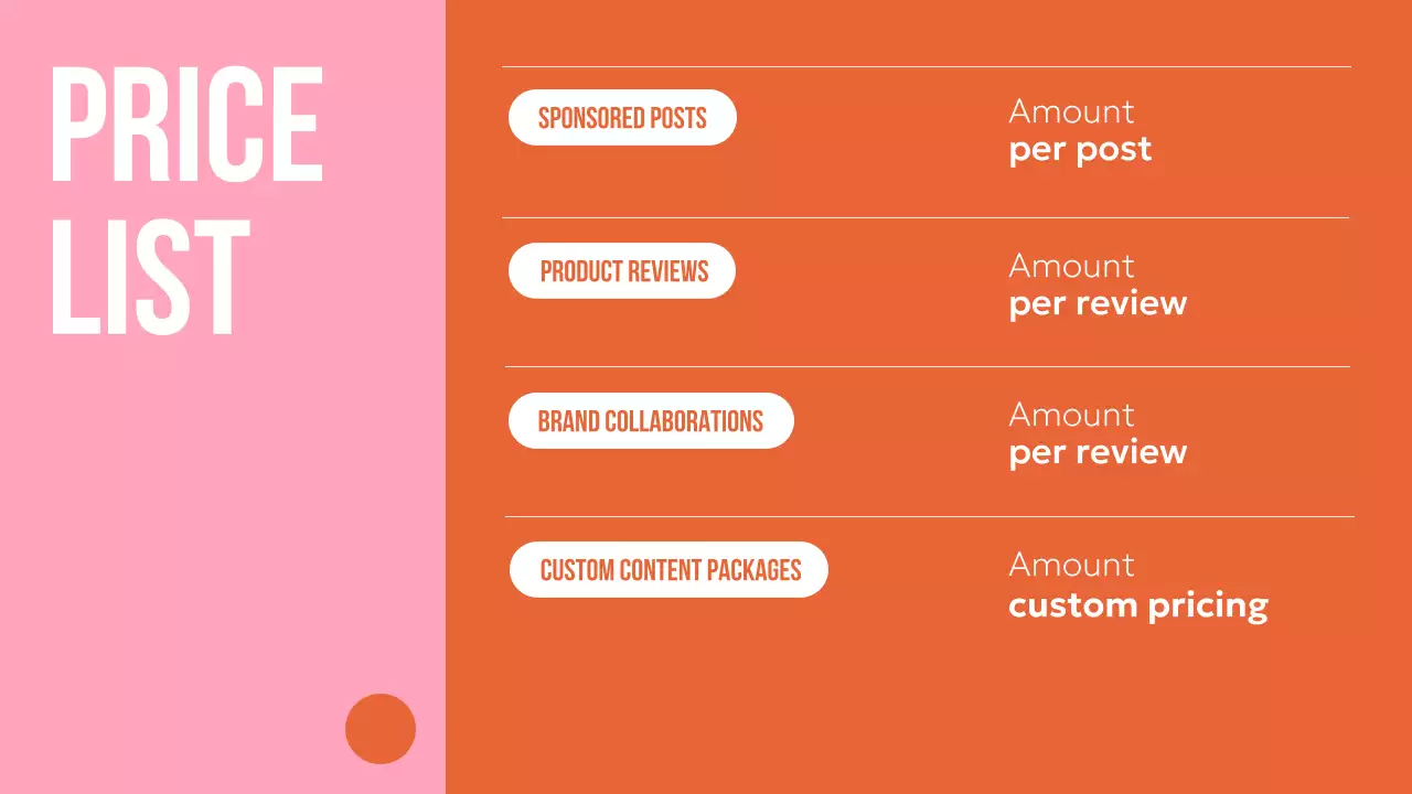 오렌지 모던 콘텐츠 포트폴리오 프로모션