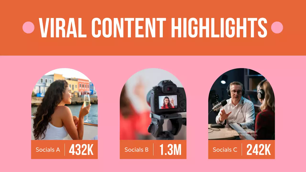 오렌지 모던 콘텐츠 포트폴리오 프로모션