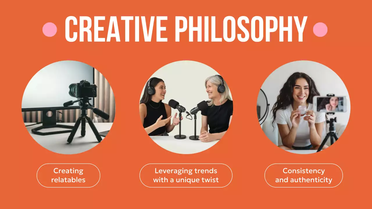 오렌지 모던 콘텐츠 포트폴리오 프로모션