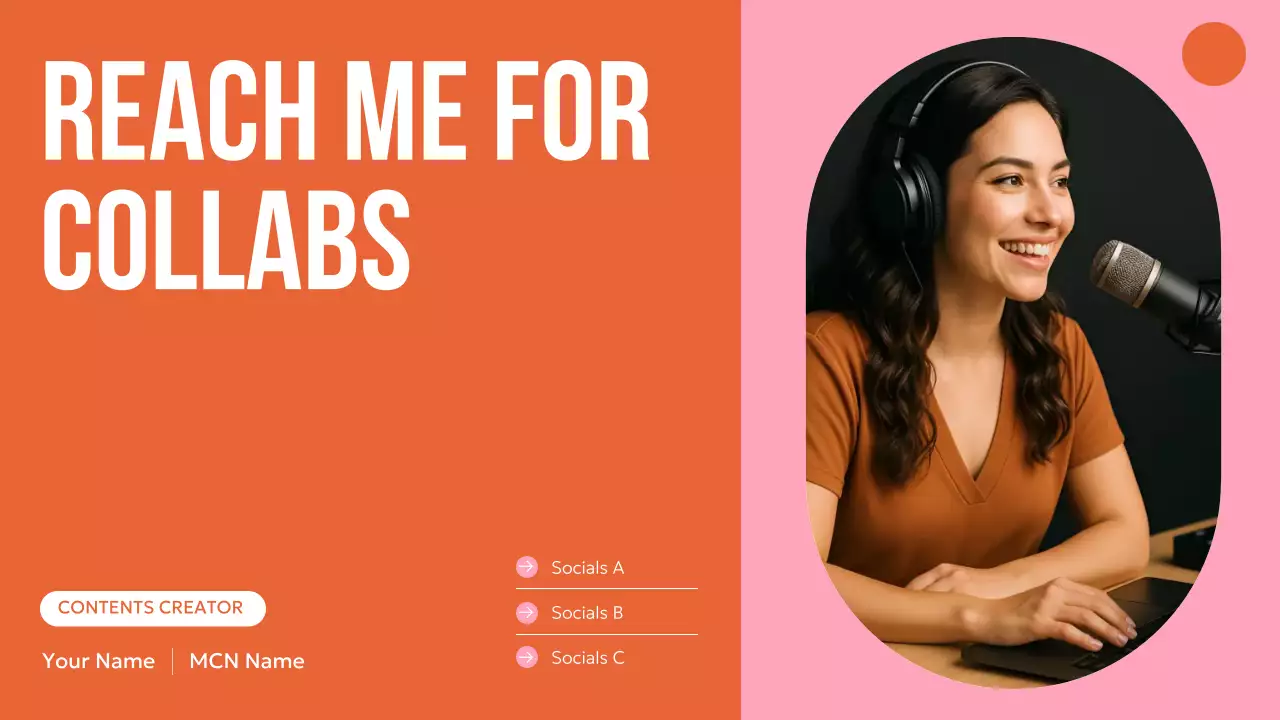 오렌지 모던 콘텐츠 포트폴리오 프로모션