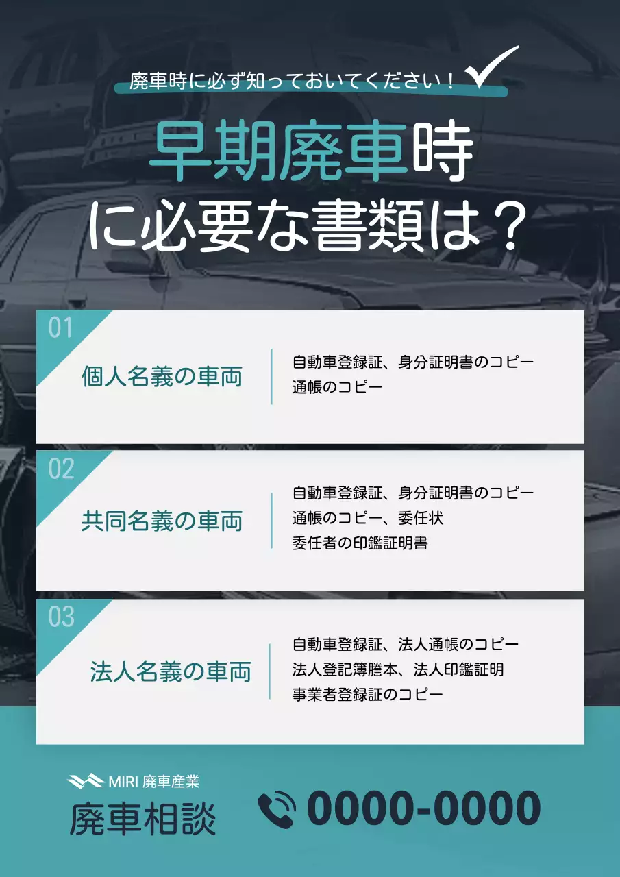 青 シンプル 自動車 ポスター