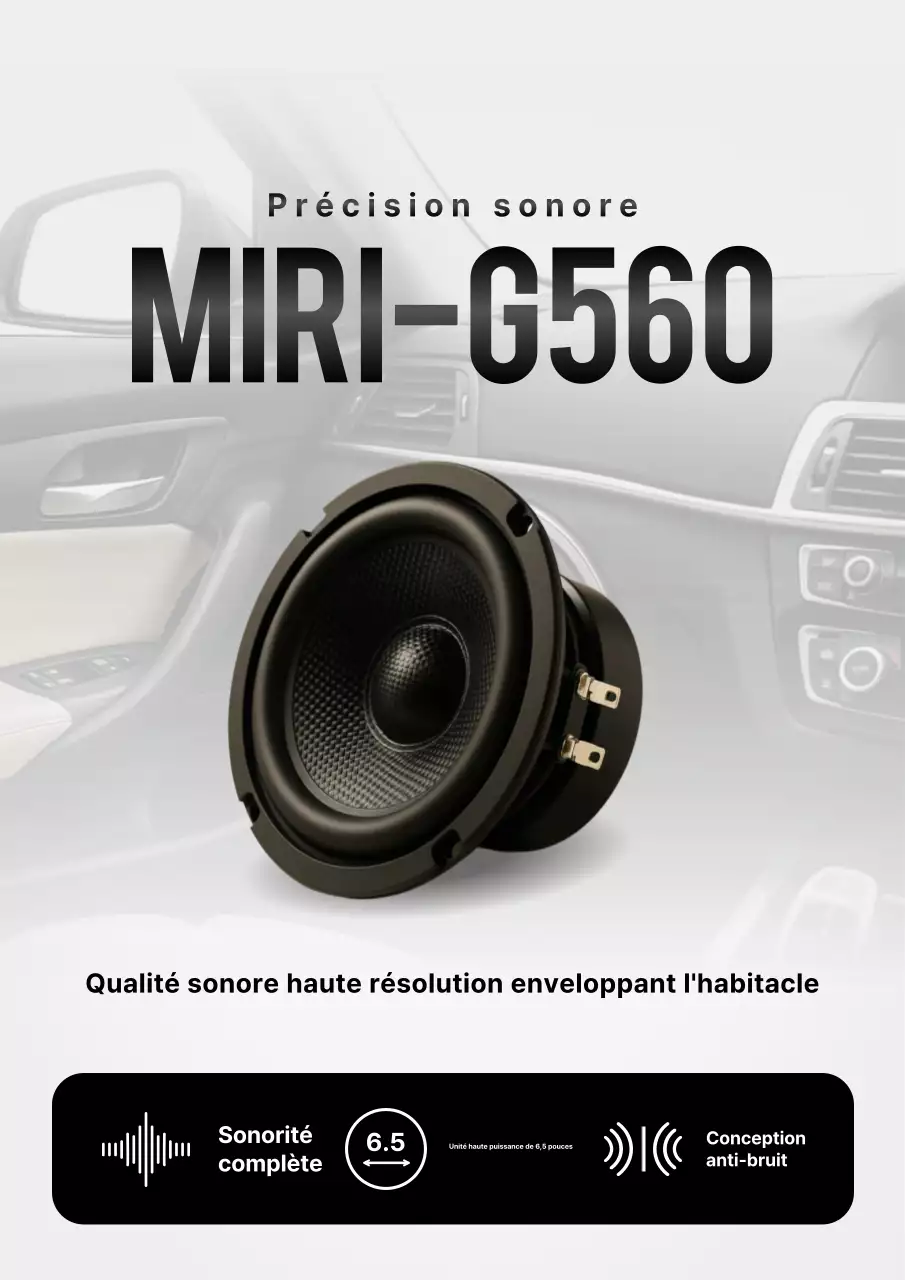 publicité pour une voiture noire moderne