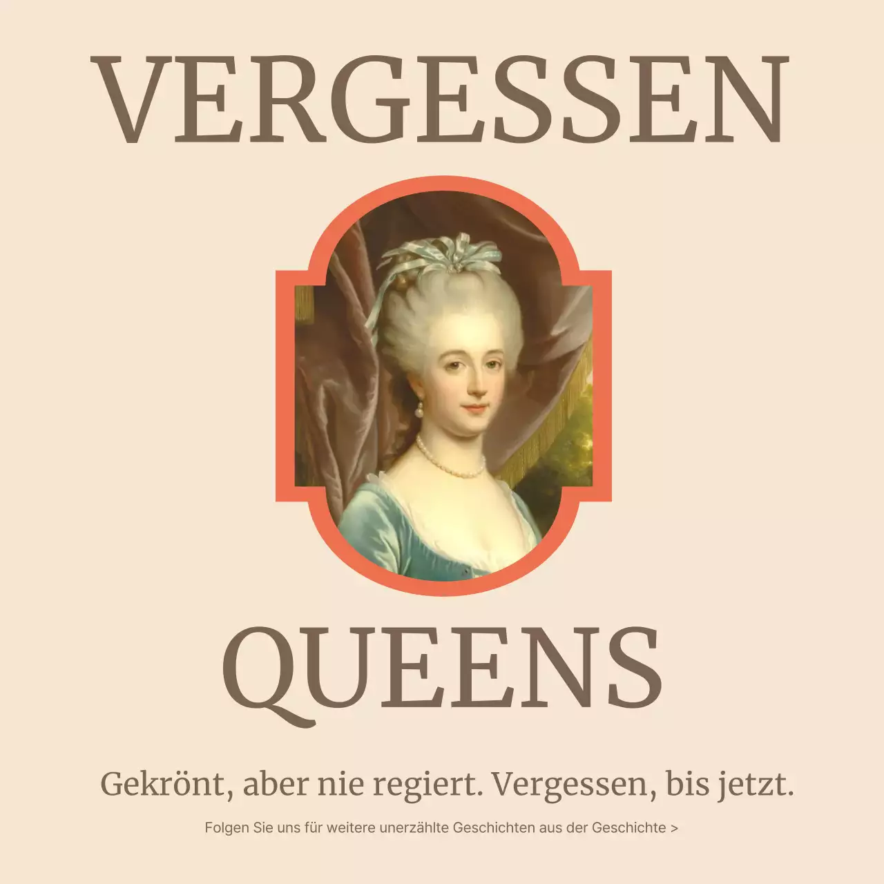 Beige Vintage History Ankündigung Karussell