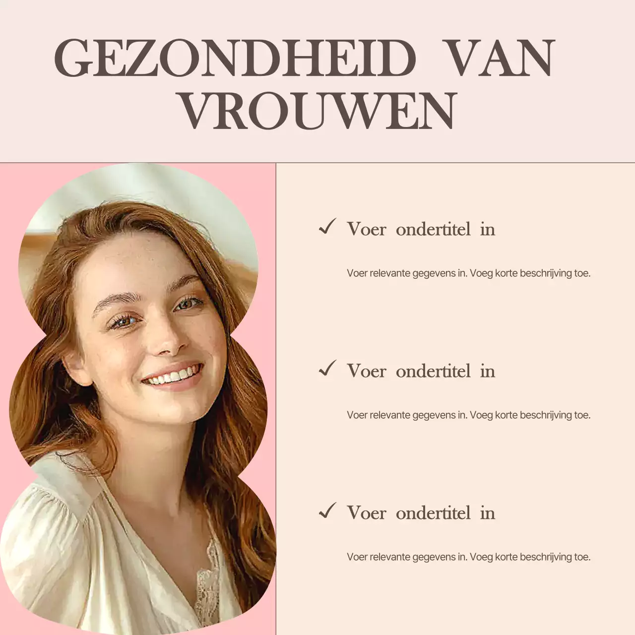 Roze Elegante Gezondheidsnieuwsbrief Carrousel