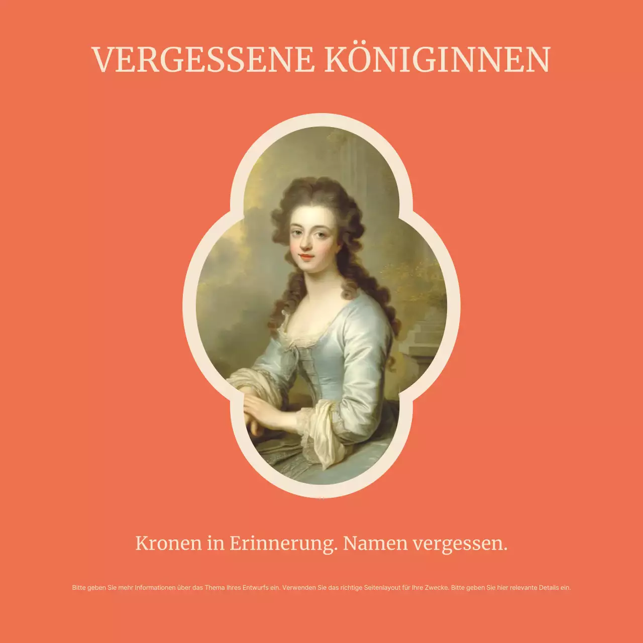 Beige Vintage History Ankündigung Karussell